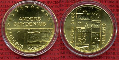 Finnland Finland 10 Euro Silbermünze Vergoldet Finnland 10 Euro 2003
