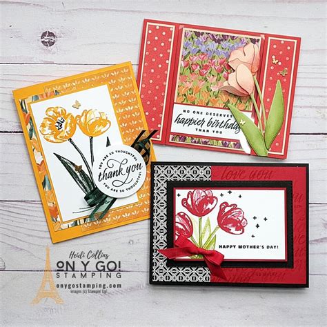 Spring Card Ideas Using The Flowering Tulips Stamp Set From Stampin Up