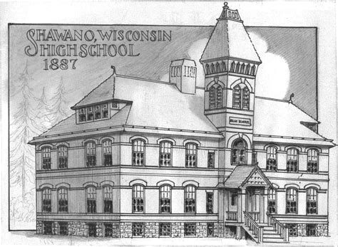 William Waters Oshkosh Architect Shawano And Marshfield High Schools