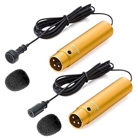 Movo Lv 6 Pro Grade Omnidirectional And Cardioid Xlr Lavalier Condenser