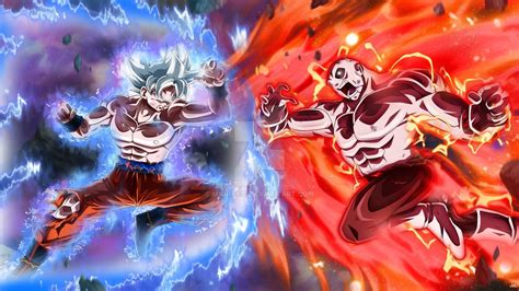Goku Full Ultra Instinct Vs Jiren By Maniaxoi Anime Dragon Ball Super