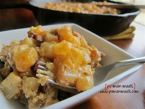 Mar 15, 2019 · au gratin sausage skillet using frozen vegetables and a package of au gratin potatoes, i can get this satisfying stovetop supper on the table in no time. po' man meals - creamy sausage and potato skillet