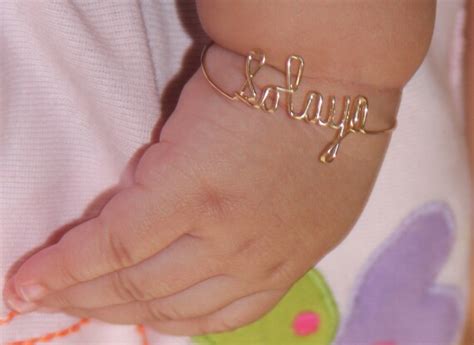 Baby Bracelet Personalized Custom 14k Gold By Moviestarjewelry