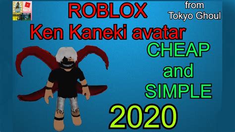Roblox How To Make Ken Kaneki From Tokyo Ghoul Avatar With Kagune 2020