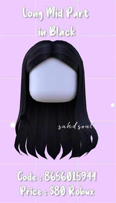 Hair Color For Black Hair Roblox Codes Roblox Roblox Hairstyles With