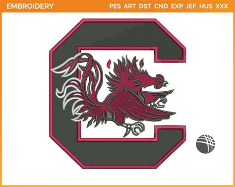 South Carolina Gamecocks 1983 Ncaa Division I S T College Sports Embroidery Logo In 4 Sizes
