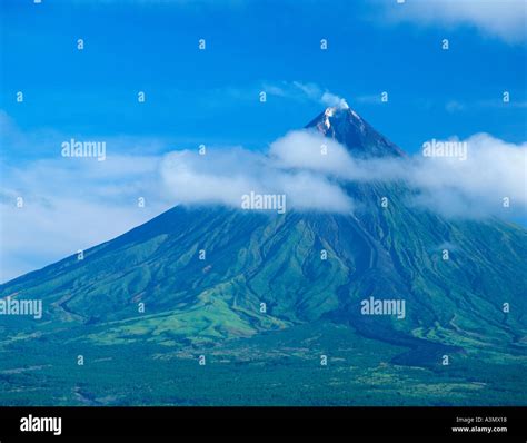 Mt Mayon The Philippines Most Active Volcano Near The City Of