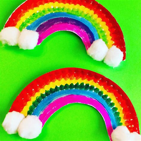 Paper Plate Rainbows Easy Spring Craft For Kids Glitter On A Dime