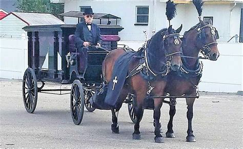 Horse Drawn Funeral Carriage Misty Blue Acres Carriage Company Misty