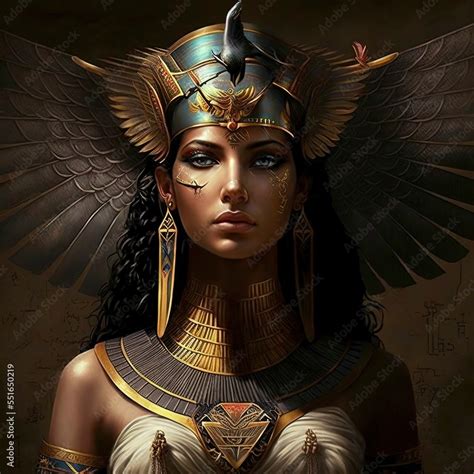 Ancient Egyptian Goddess Of Fertility And Motherhood Maat Fantasy