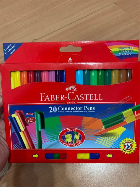 Faber Castell 20 Connector Pens Hobbies And Toys Stationery And Craft
