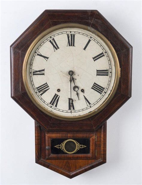Jerome American Walnut Wall Clock Circa 1880 Clocks Wall Horology Clocks And Watches