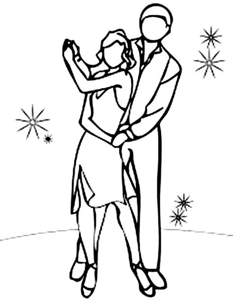 Dance Couple Coloring Page Coloring Sun Dance Coloring