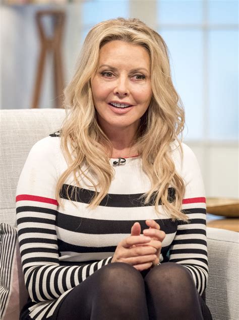 Is carol vorderman's figure the result of hormonal changes and hard work in the gym or surgery? Carol Vorderman - "Lorraine" TV Show in London 05/10/2017