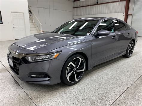 Used 2019 honda accord sport with fwd, remote start, heated seats, folding mirrors, blind spot monitor, alloy wheels, paddle shifter, lane. Used 2019 Honda Accord Sport Sedan 4D for sale at Roberts ...