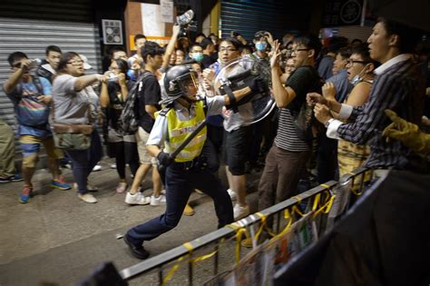 Violent clashes broke out in hong kong on 12 june when police tried to stop protesters storming the city's parliament, as tens of thousands took to the streets in a show of strength against government plans to allow extraditions to china. Hong Kong Police Accuse Man of Inciting Protests - The New ...