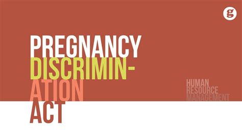 pregnancy discrimination act youtube