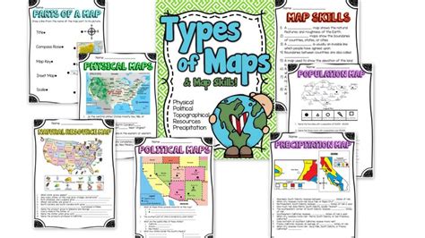 Types Of Maps And Map Skills Pack Social Studies Grades 2