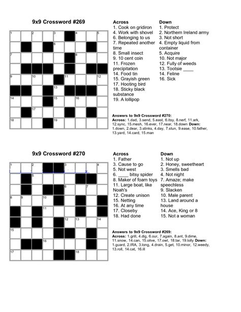 Free Crossword Puzzle Maker Printable 50 Words Printable Templates
