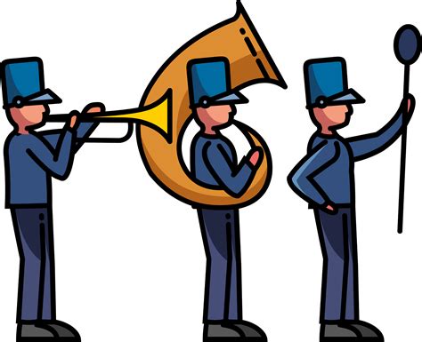 Marching Band Instruments Clipart