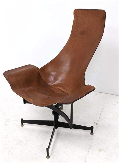 William Katavolos Swivel K Chair For Leathercraft Leat