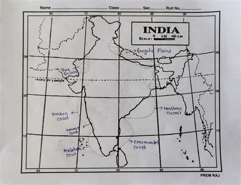 Icse Class Geography Map Marking Solution