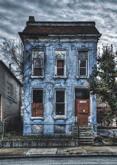 Abandoned Blue House North St Louis Photograph By Dylan Murphy