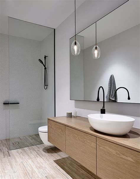 Cool 46 Minimalist Modern Farmhouse Small Bathroom Decor Ideas More At