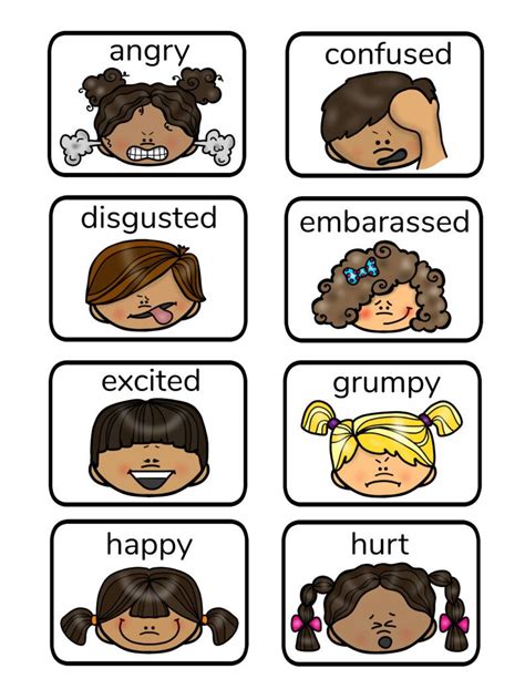 Printable Emotions Activities For Preschoolers Yvonne Hazels