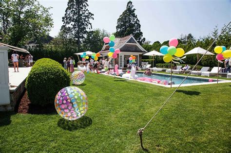 Simply Perfect Pool Party Decor Disco Pool Party Set Up Pool Party Pool Party Decorations