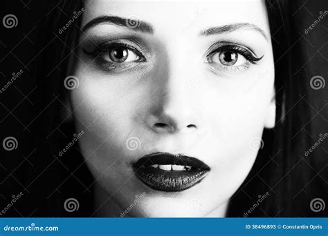 Black And White Beauty Stock Image Image Of Portrait 38496893