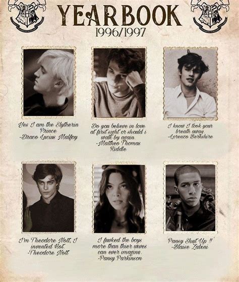 Slytherin Yearbook Slytherin Harry Potter Harry Potter Draco Malfoy