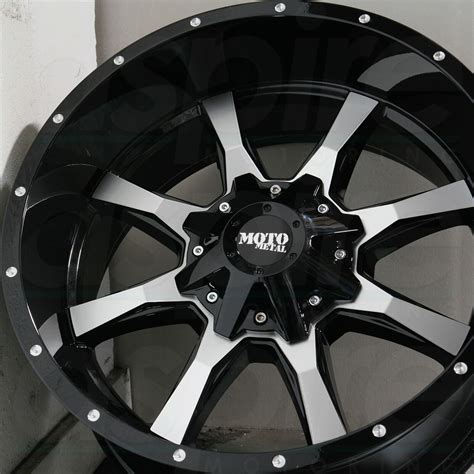 One 18x9 Moto Metal Mo970 8x658x1651 18 Black Machine Wheels Rims