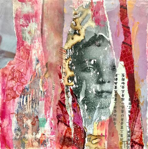 Collage + Acryl + Pyrogarfie | Acrylmalerei, Kunstschule ...