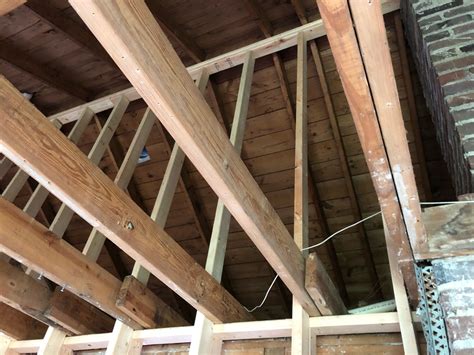 I Will Be Removing The Ceiling Joists 2x6s And Have Supported The