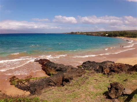 Beautiful Beach Scene On The Island On Maui Hawaii Stock Image Image