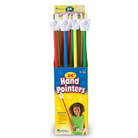 Learning Resources 24 Hand Pointers 1 Pc Set Of 16 Pointers Walmart