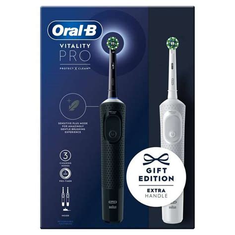 Oral B Vitality Pro Black And White Duo Pack Hotukdeals