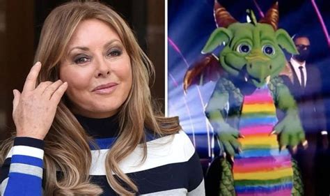 Carol Vorderman Refuses To Deny She S The Masked Singer S Dragon Amid Big Clue Cant Say