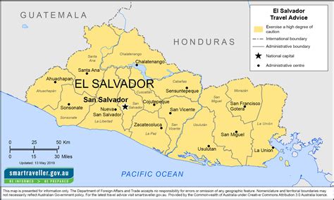 Large Detailed Road And Administrative Map Of El Salv