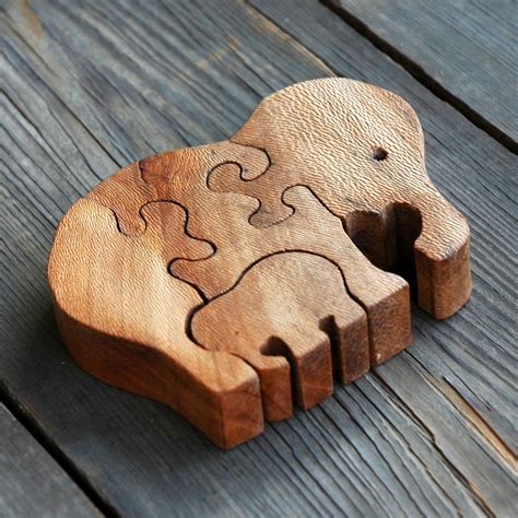 Wooden Elephant Puzzle Hand And Fairmade Home Decoration By Siro