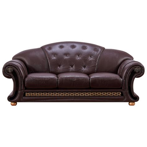 Shop online for sofa cushions by versace home at amara. Versace Sofa & Loveseat Set In Brown Croc Skin Embossed ...