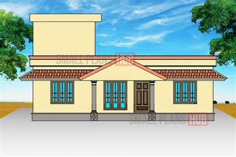 1400 Sqft Kerala Style Single Floor House Plan And Elevation Under
