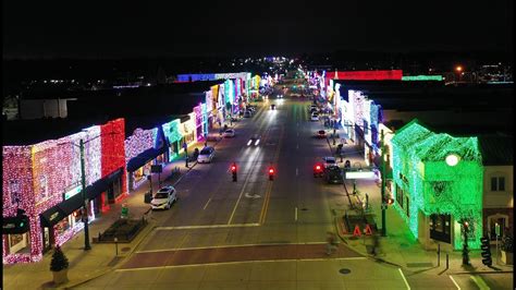 Downtown Rochester Mi Holiday Lights Youtube