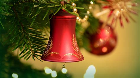 Download Wallpaper 3840x2160 Bell New Year Christmas Christmas