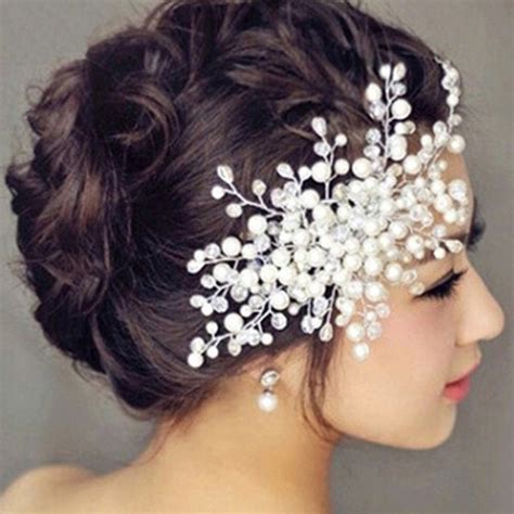 Bridal Headpiece Headband Wedding Bride Hair Accessories Crystal Combs