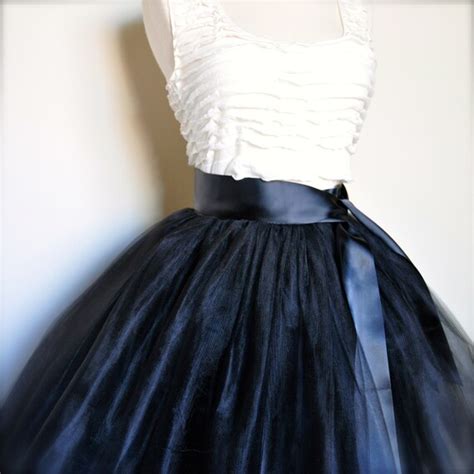 Items Similar To Short Black Tutu Skirt For Women Lined With Black