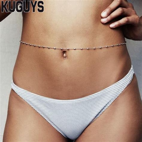 Kuguys Fashion Jewelry Sexy Belly Chains Women Body Chains Trendy Body