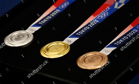 Tokyo Olympics Medals Lr Silver Gold Editorial Stock Photo Stock