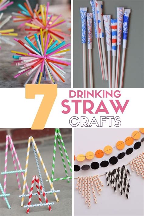 20 Easy Drinking Straw Crafts The Crafty Blog Stalker Drinking